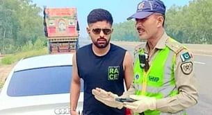 [Picture] Babar Azam fined for overspeeding on Pakistan’s Punjab motorway ahead of 2023 ODI World Cup
