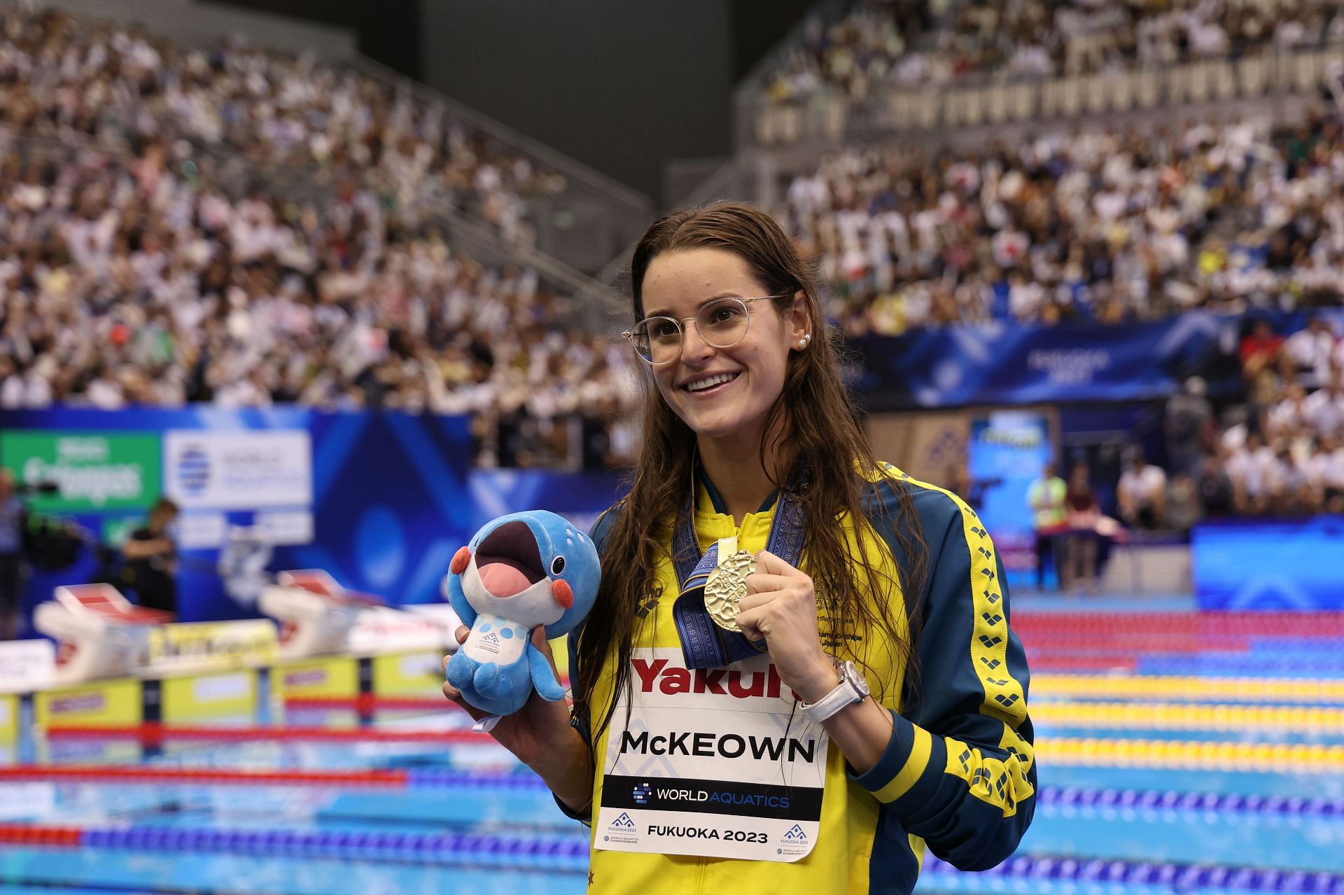 Kaylee McKeown at the Fukuoka 2023 World Aquatics Championships: Swimming - Day 7