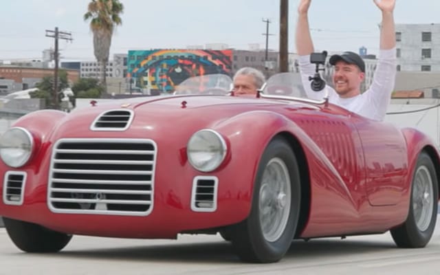 Watch: MrBeast rides in the world's first Ferrari, valued at $100,000,000