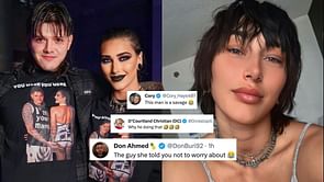 "The guy she told you not to worry about" - WWE fans react to 38-year-old trying to steal Rhea Ripley from Dominik Mysterio