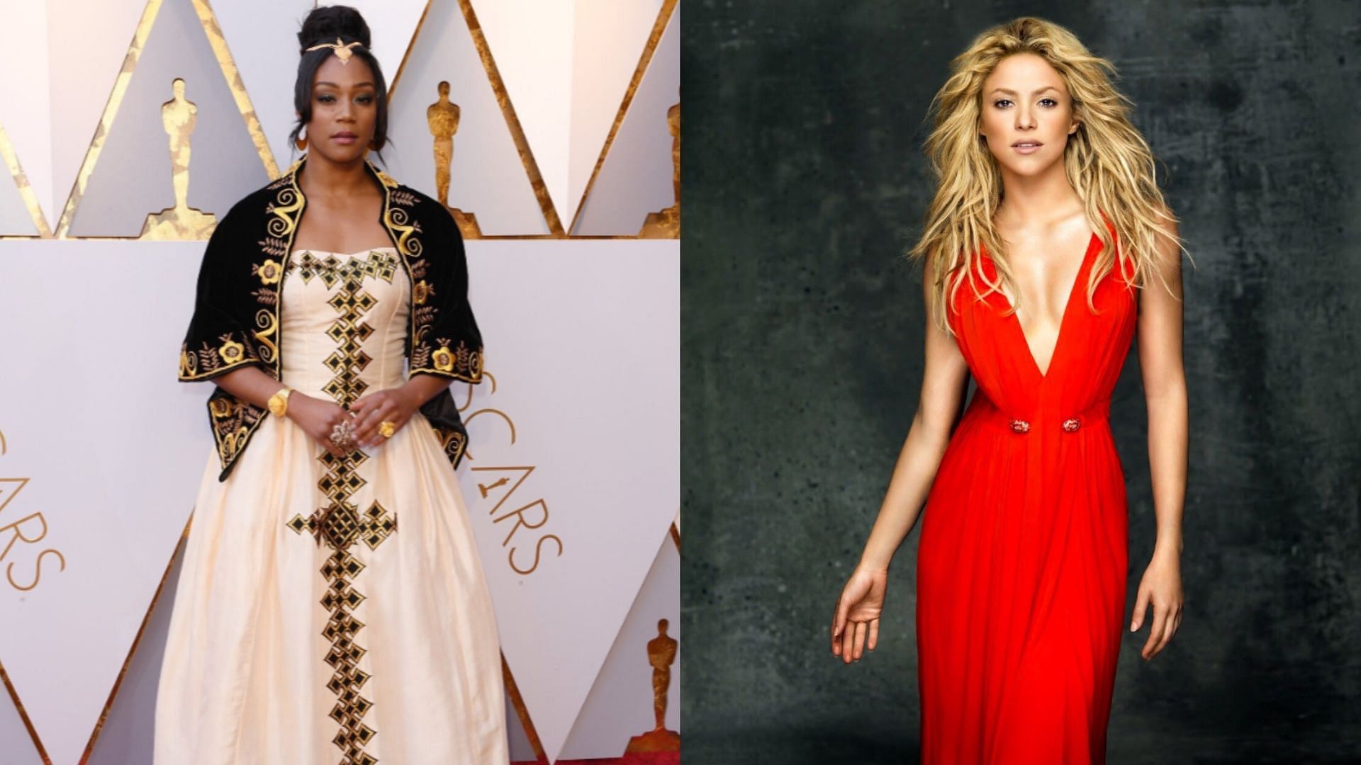 Tiffany Haddish faced online mockery for chasing Shakira at a recent award show. (Image via X/Tiffany Haddish/Shakira)