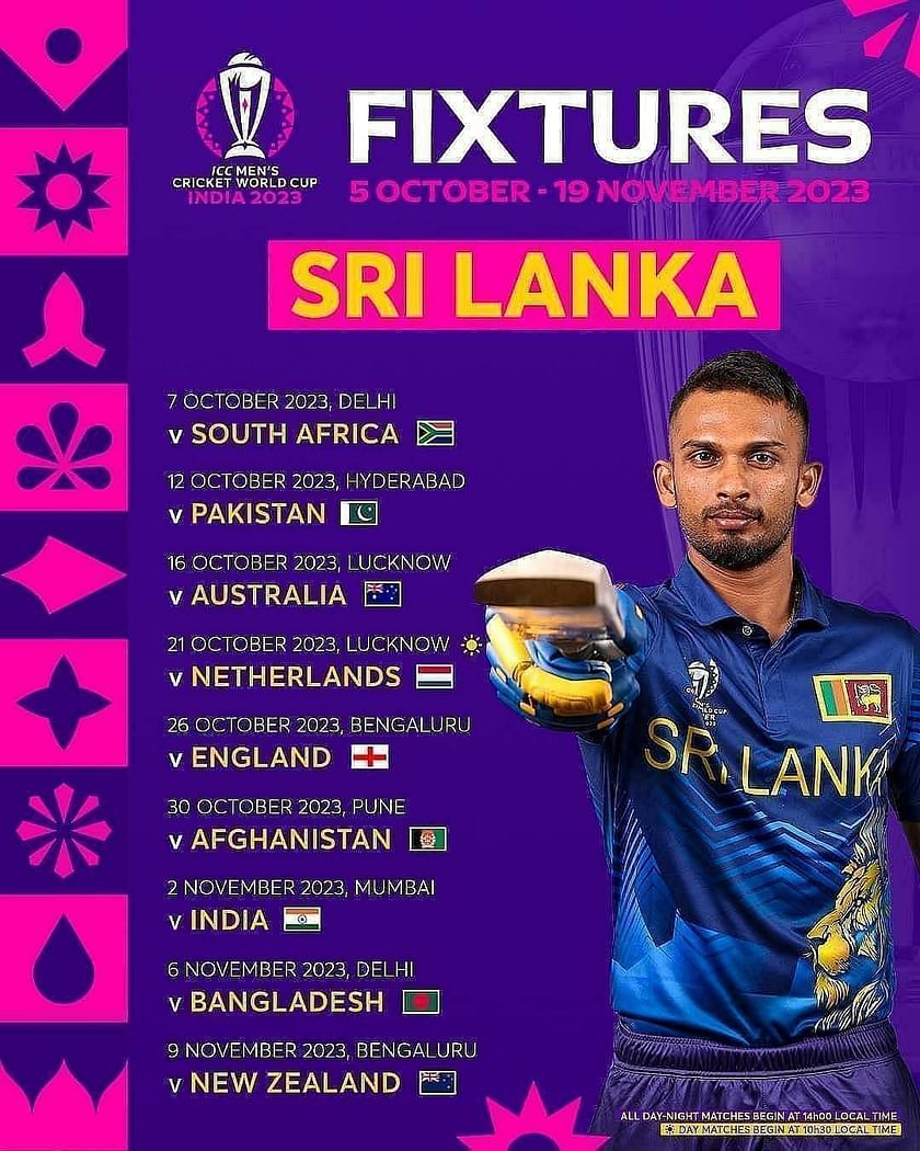 Sri Lanka Vs England 2022 Match Schedule