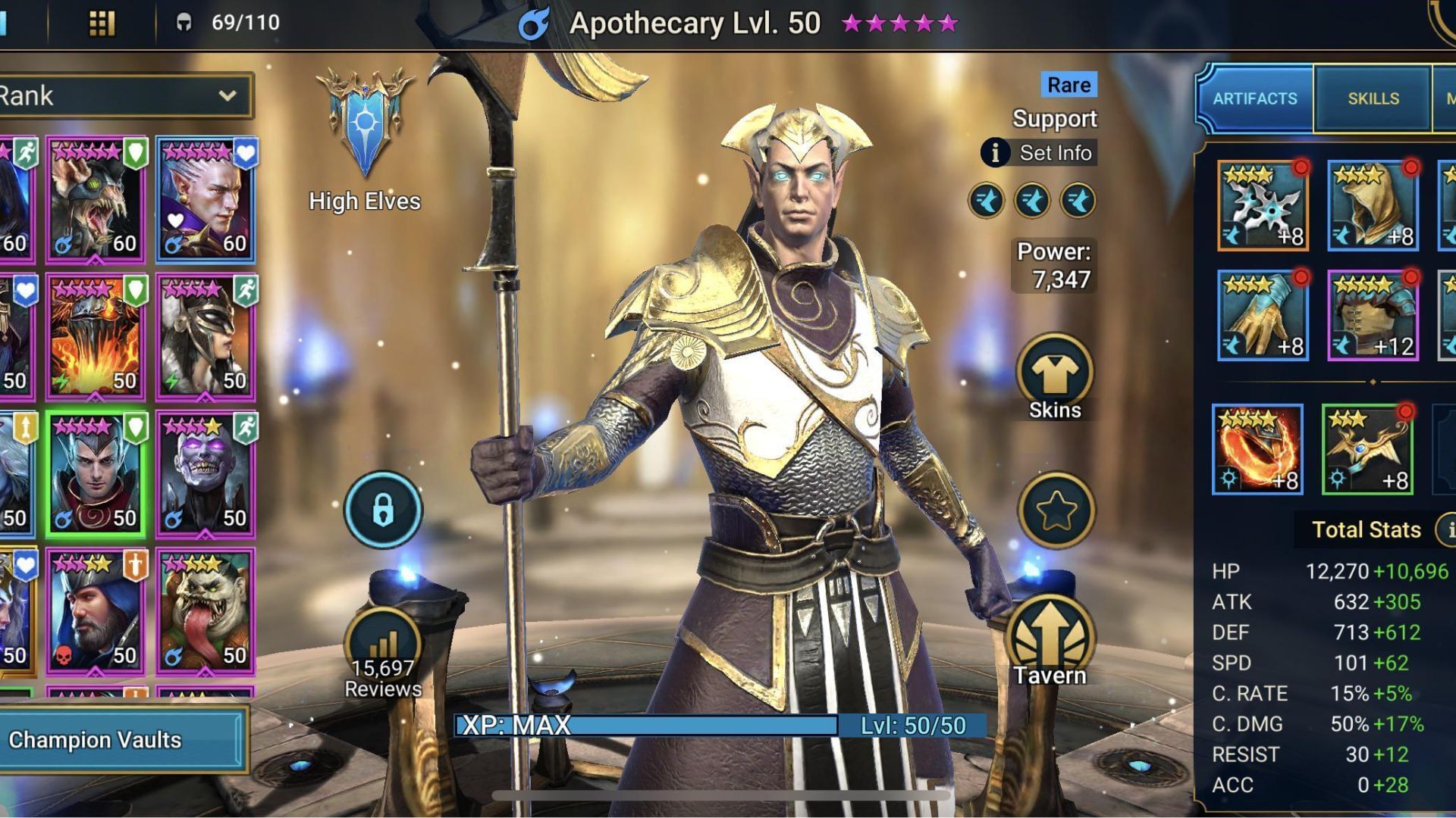 Apothecary in Raid Shadow Legends. (Image via Plarium)