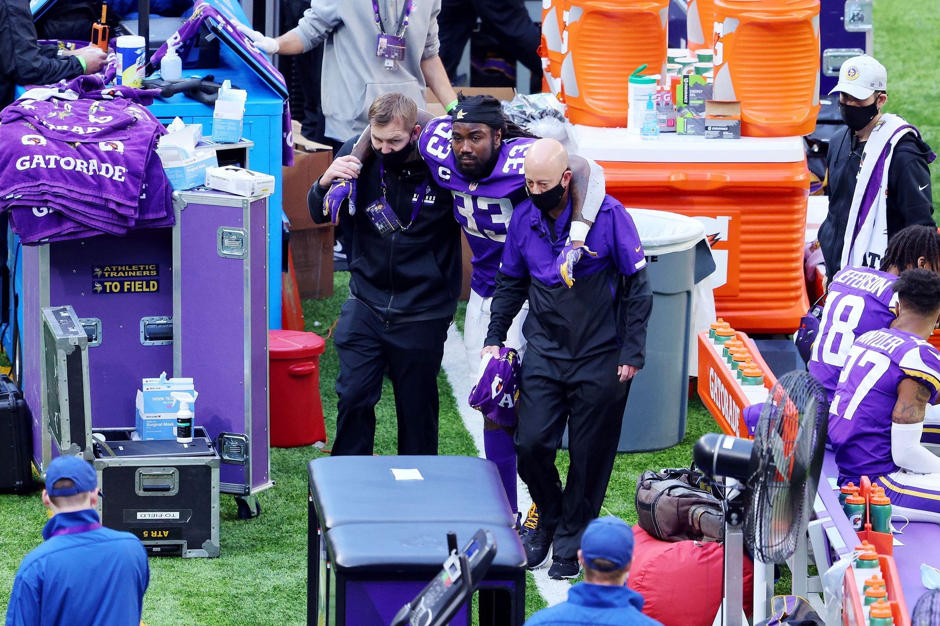 Dalvin Cook during Carolina Panthers v Minnesota Vikings