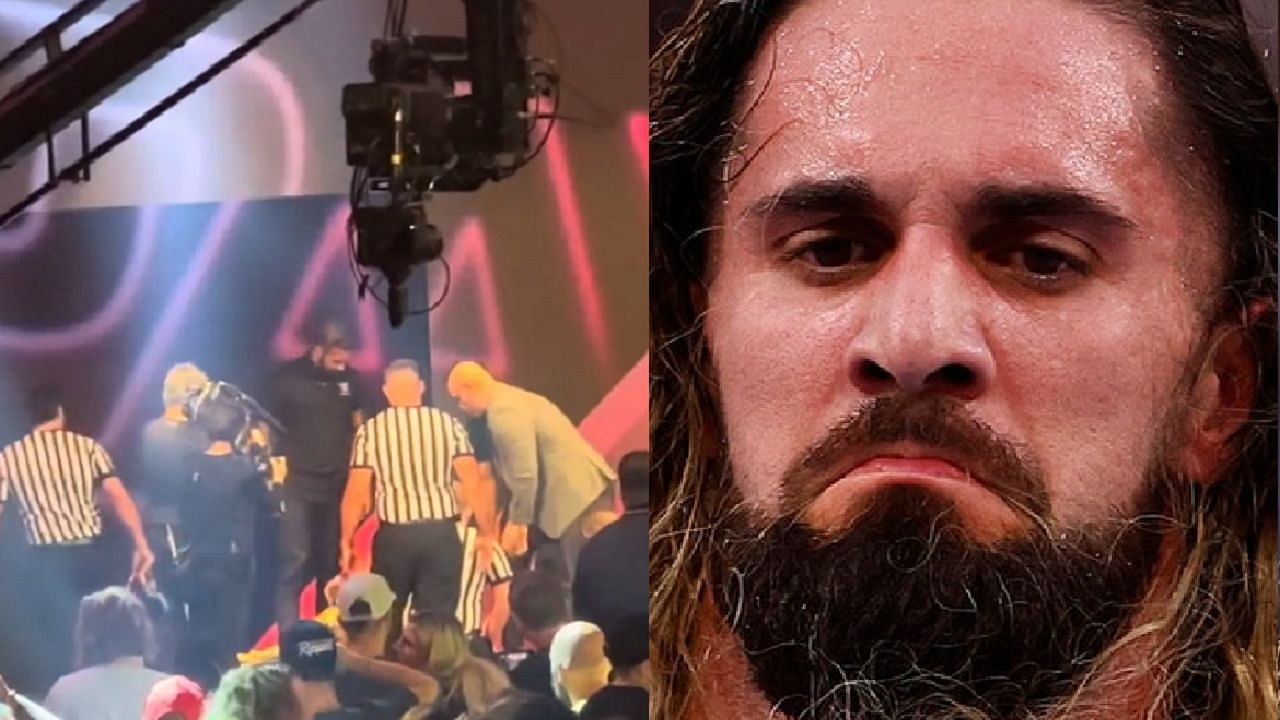 43yearold star attacks Seth Rollins after WWE Payback goes offair