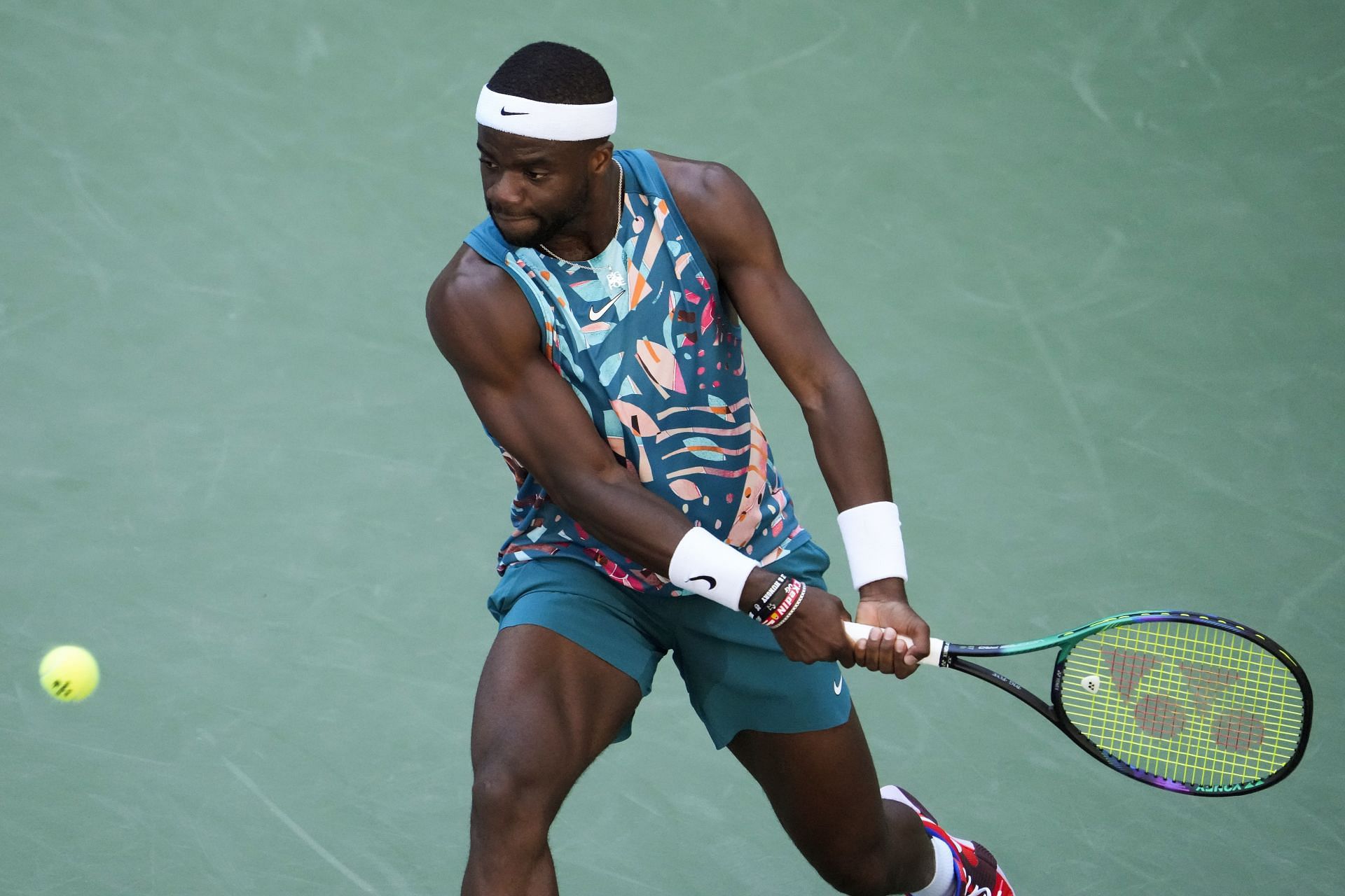 Frances Tiafoe in action at the 2023 US Open.