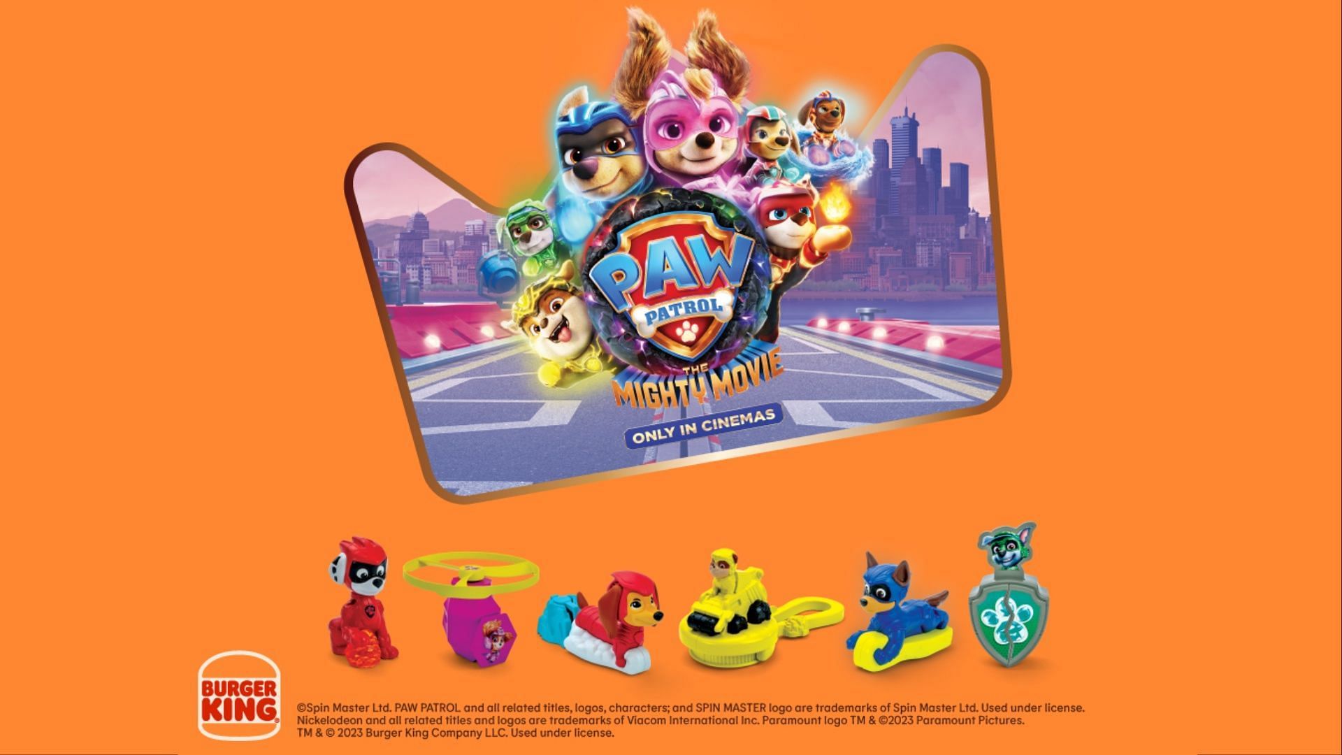 Fans can collect over six limited-edition PAW Patrol toys with the King Jr. meals (Image via Burger King)