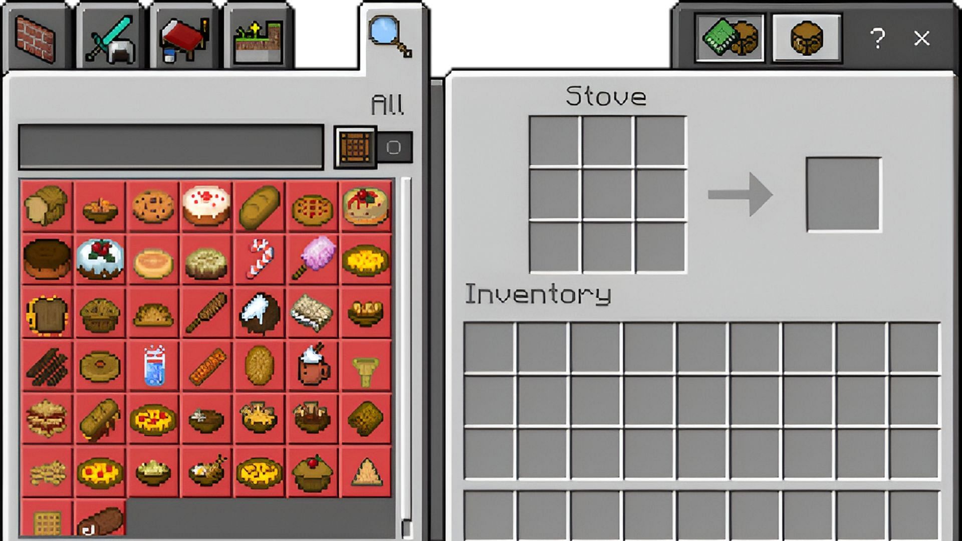 Strats&#039; Food Expansion gives fans a plethora of new culinary options (Image via Stratospheer/MCPEDL)