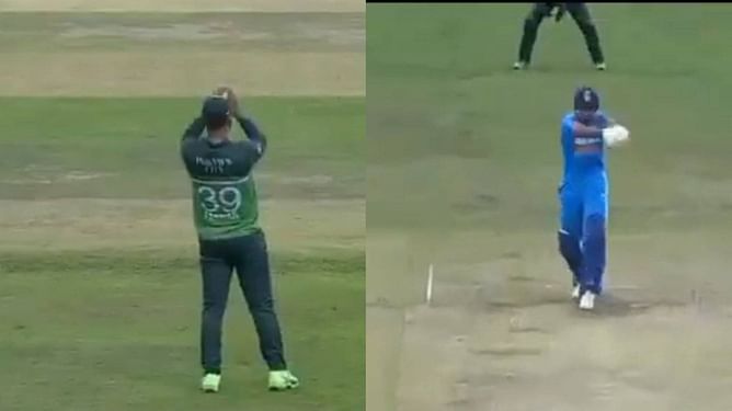 [Watch] Shreyas Iyer gets out to short ball again as Fakhar Zaman takes sharp catch in India vs Pakistan match
