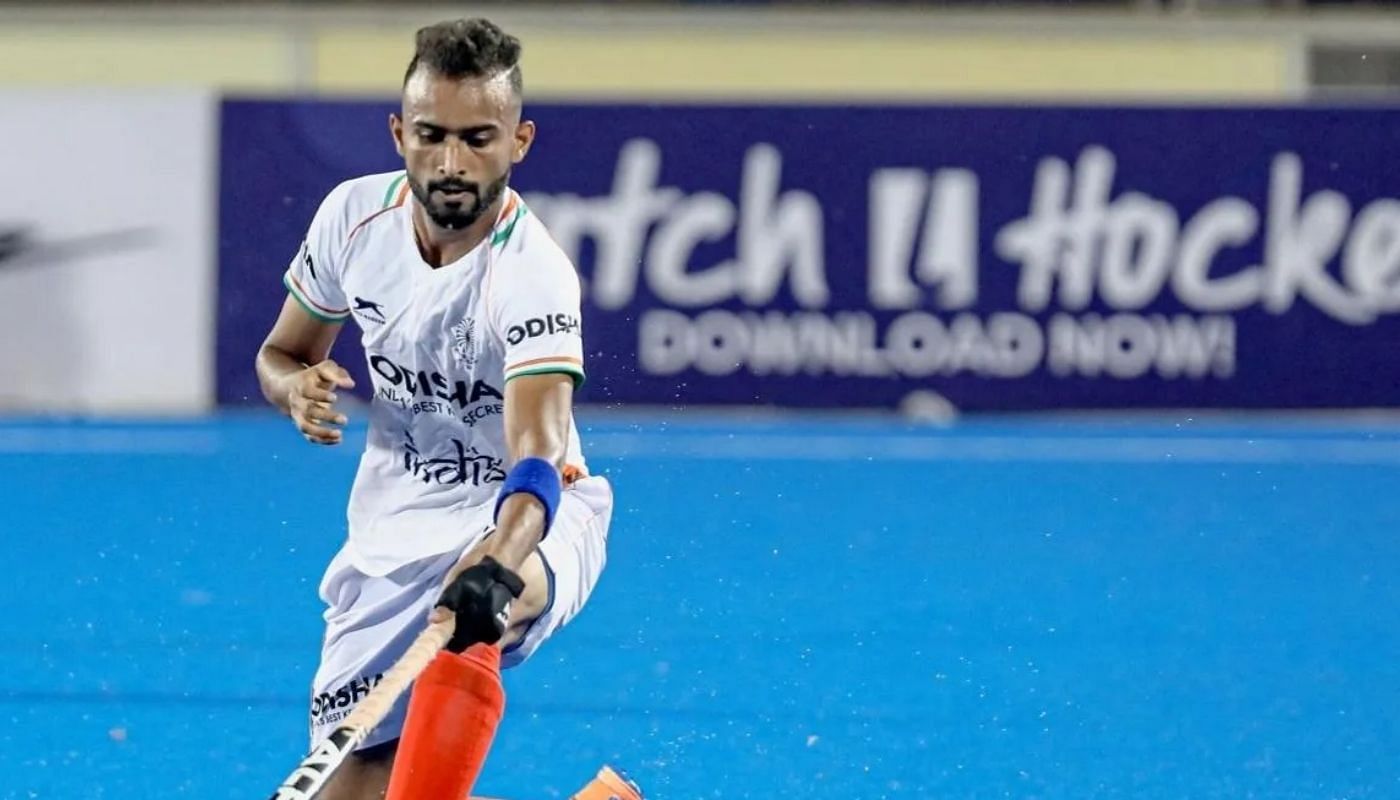 Indian Men&rsquo;s Hockey Team forward Sukhjeet Singh (Image via Hockey India)