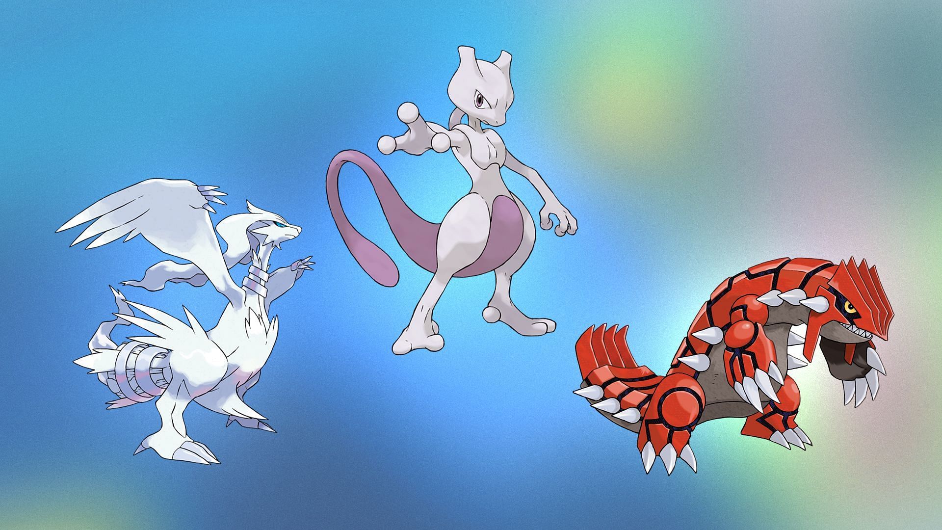 Shadow Mewtwo, Reshiram, and Groudon (Image via TPC)