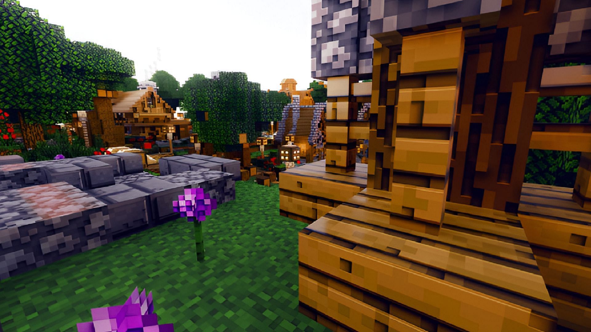 Minecraft 3D provides in-game textures that have more depth to them. (Image via LvzBx/MCPEDL)