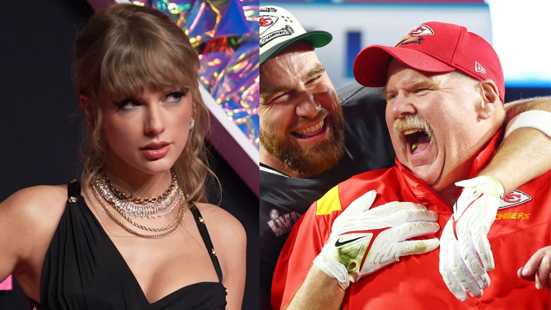 Travis Kelce believes that Andy Reid set him and Taylor Swift up.