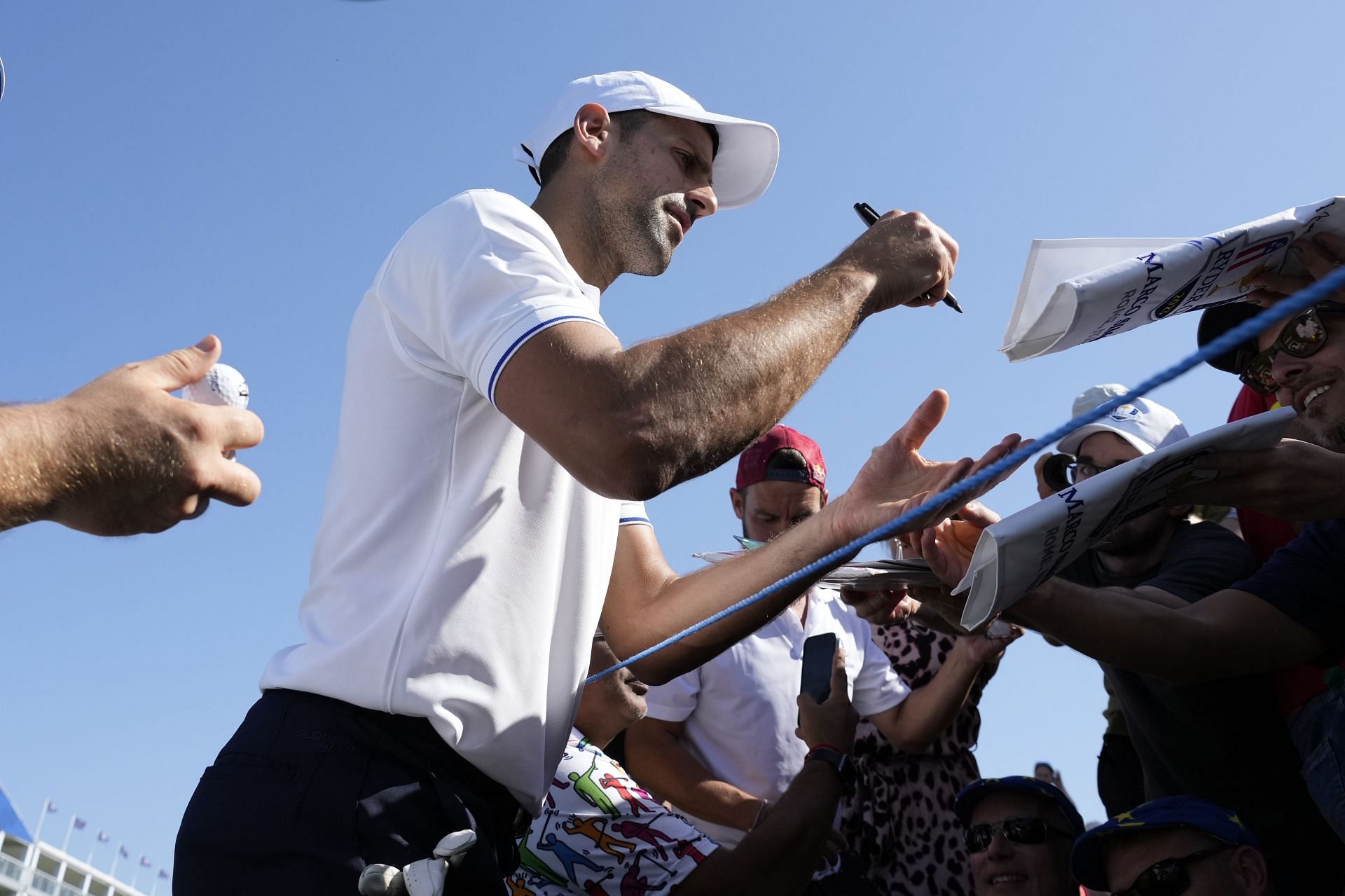 Novak Djokovic pictured at the Ryder Cup