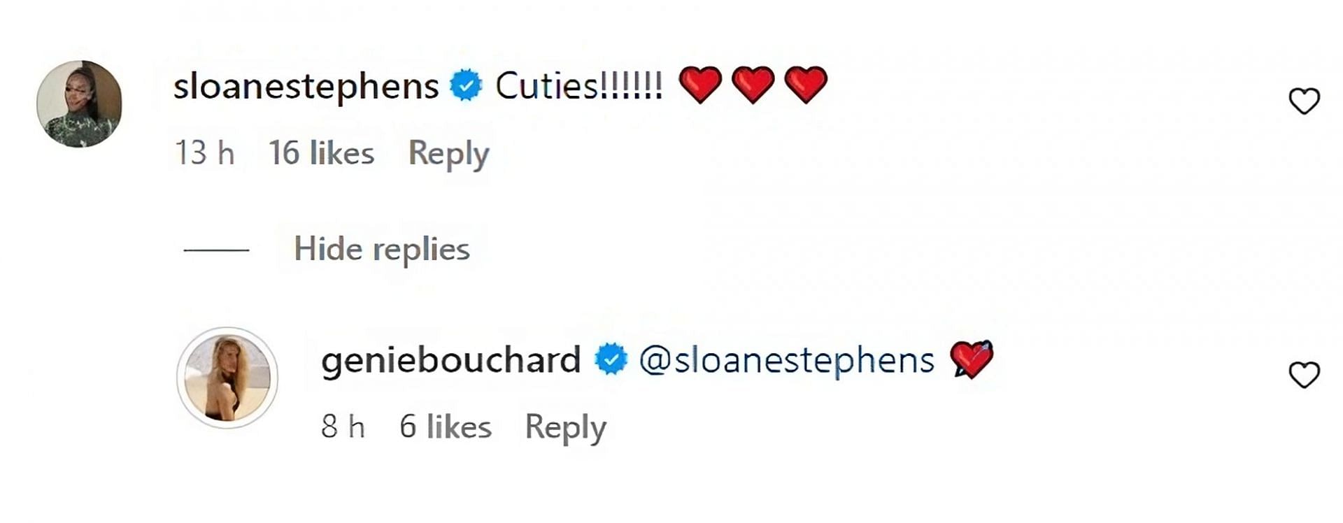 Sloane Stephens via Instagram