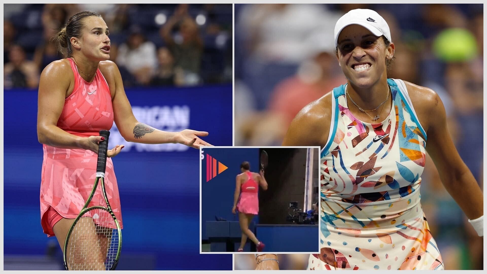 Aryna Sabalenka loses her cool during US Open SF against Madison Keys