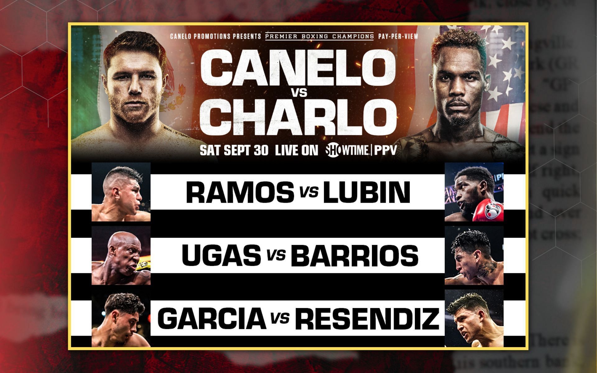 Canelo Alvarez vs Jermell Charlo 2023 Program, 4 Cards,Bout Sheet & FIGHT  RECAP
