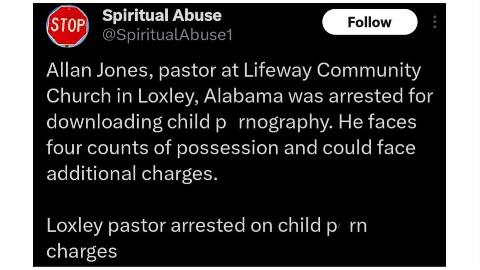 Authorities believe that additional charges can be filed, (Image via Spiritual Abuse/Twitter)