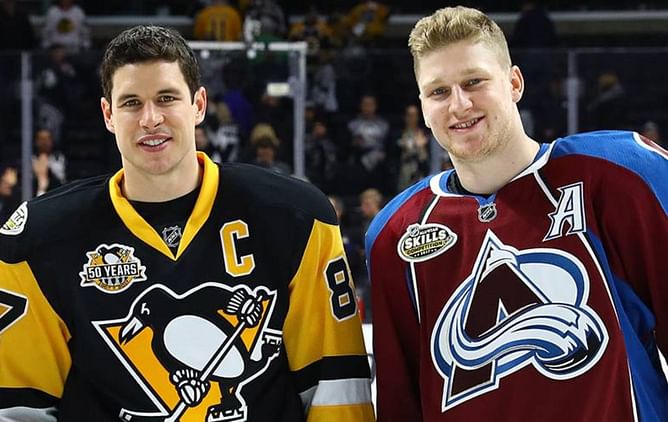 WATCH: Sidney Crosby congratulates Nathan MacKinnon on Mooseheads jersey retirement