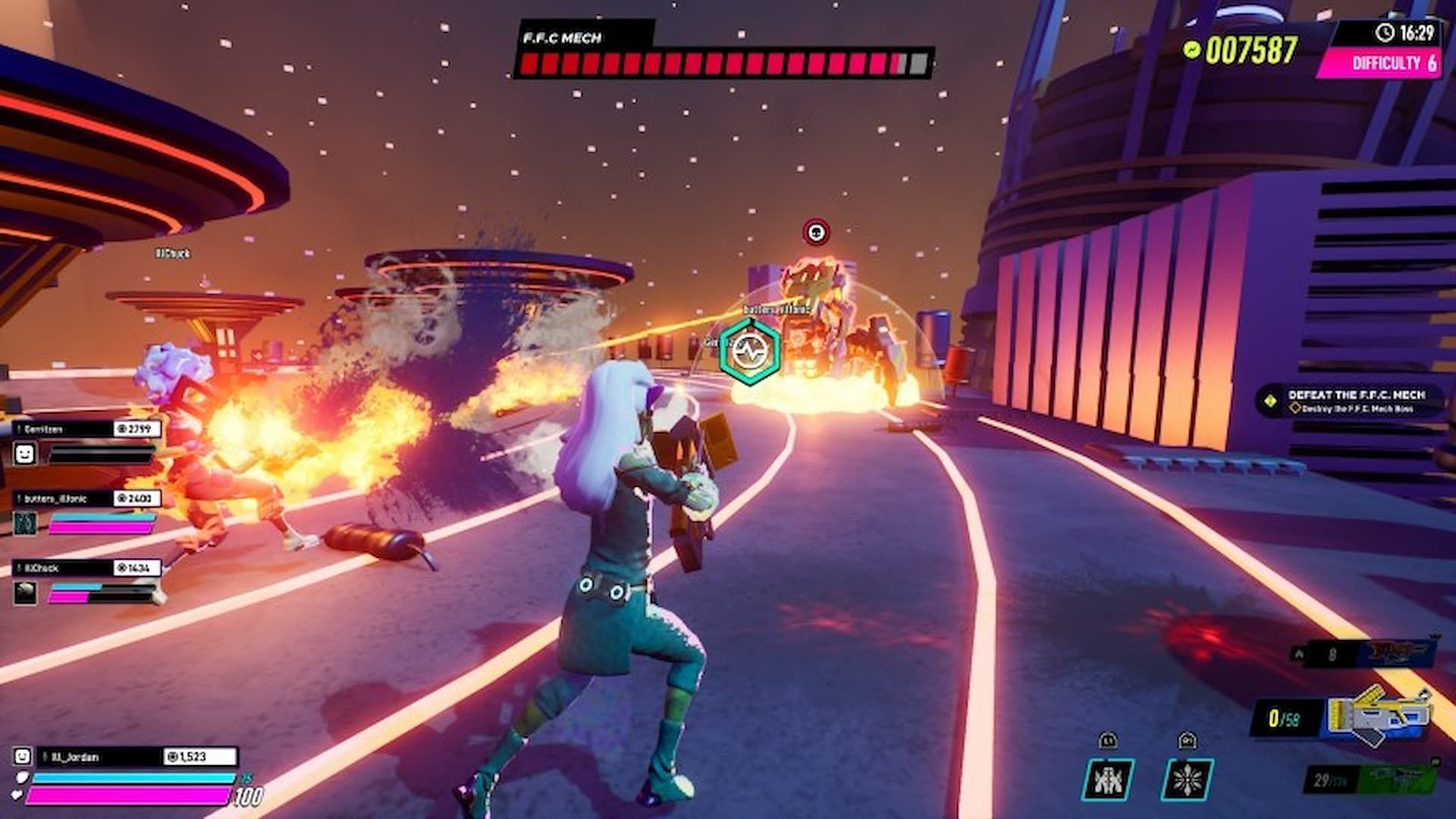 Arcadegeddon is a funky shooter game similar to the Nexon MMO (Image via IllFonic)