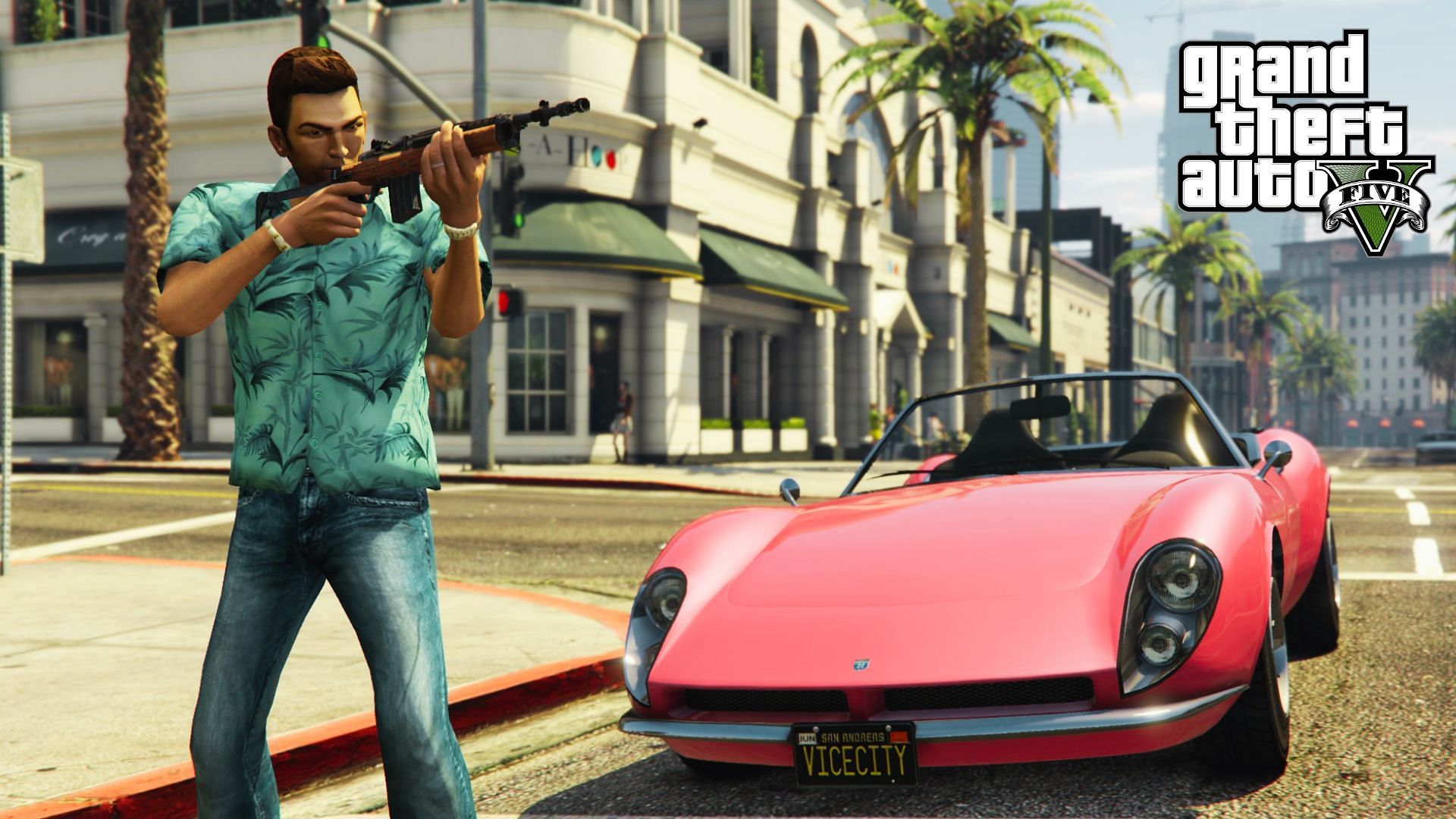 Vice City mods to try in GTA 5 (Image via GTA5-Mods/lunchxbles)