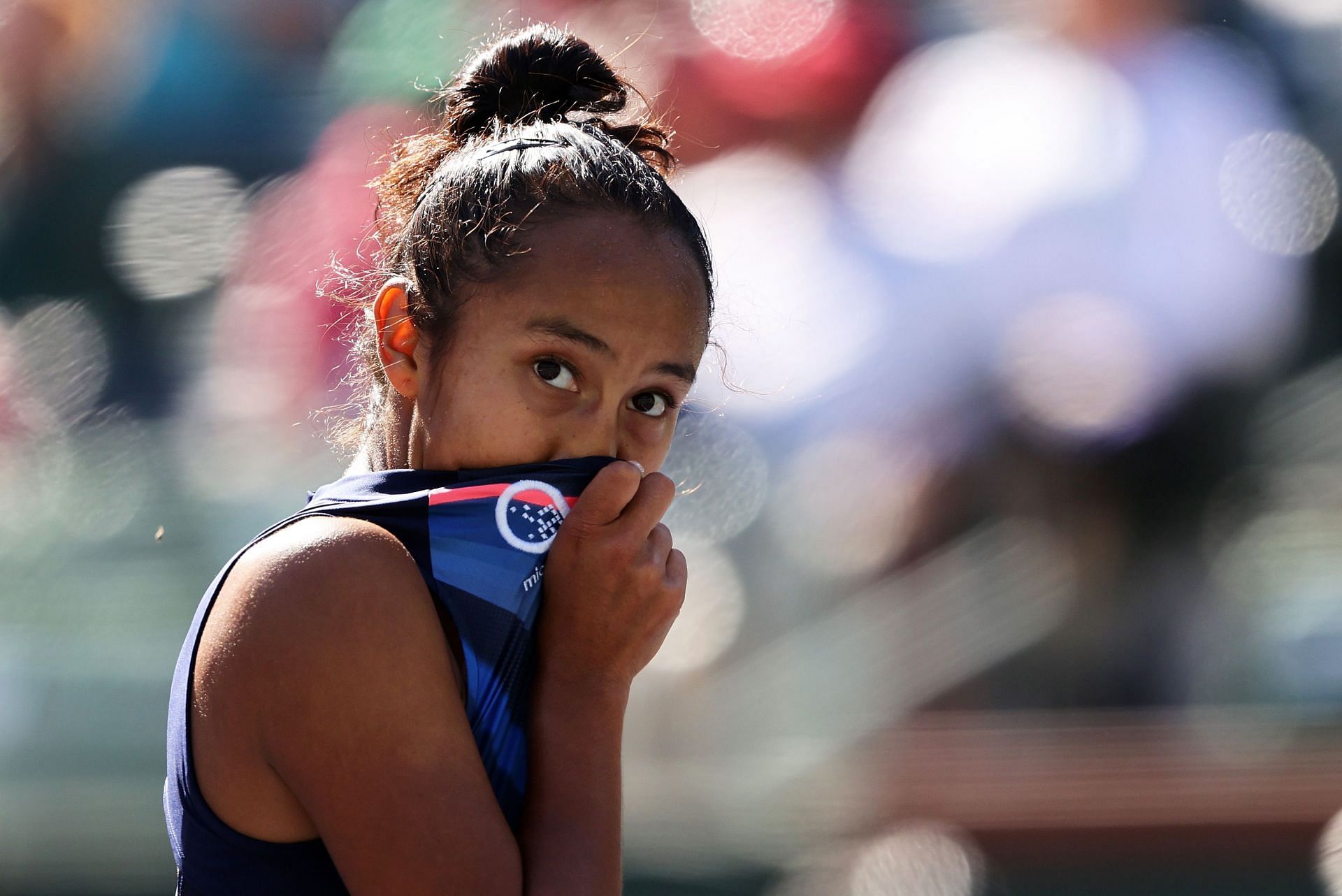 Leylah Fernandez pictured at the BNP Paribas Open.