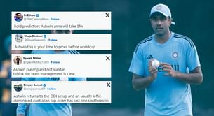 "Ashwin playing and not Sundar, the team management is clear" - Fans react as Ravichandran Ashwin is included in playing XI for IND vs AUS 1st ODI