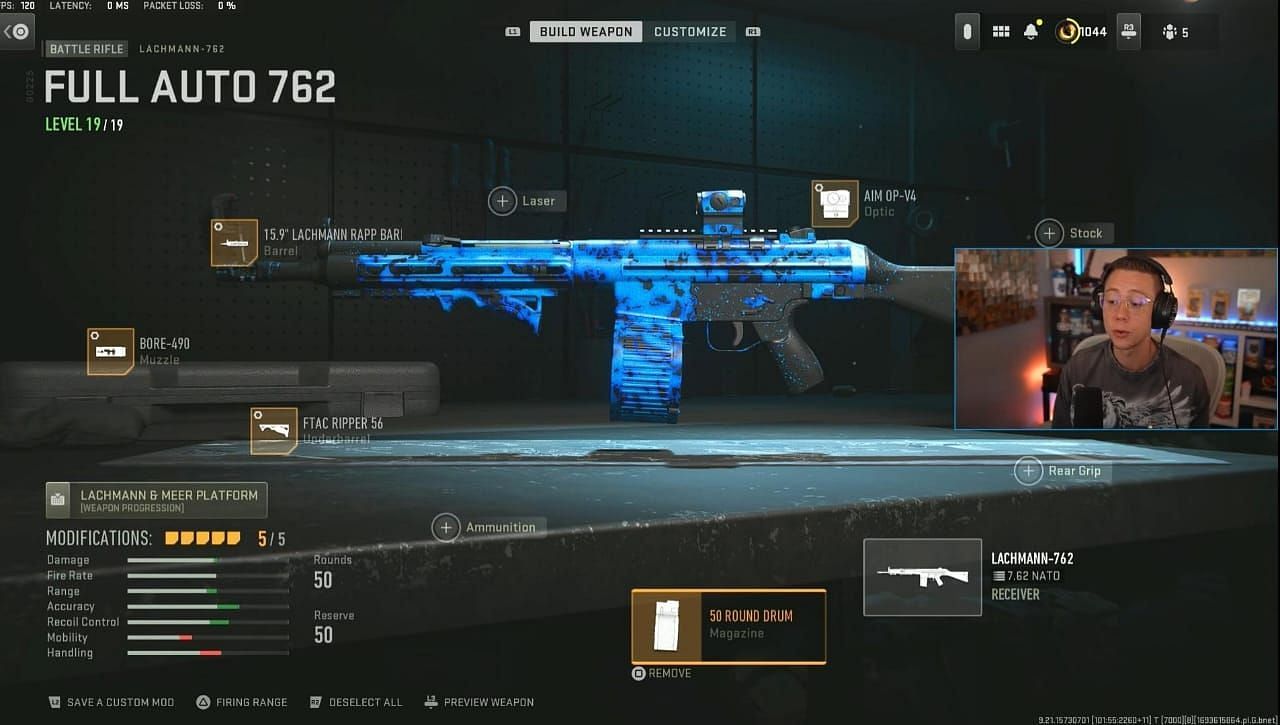 Lachmann 762 TTK loadout in Warzone 2 (Image via Activision and YouTube/WhosImmortal)