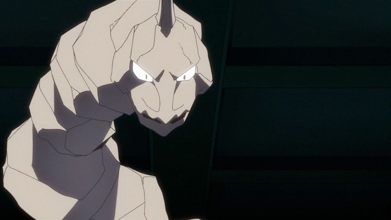 Brock&#039;s iconic Onix as seen in Pokemon Origins (Image via The Pokemon Company)