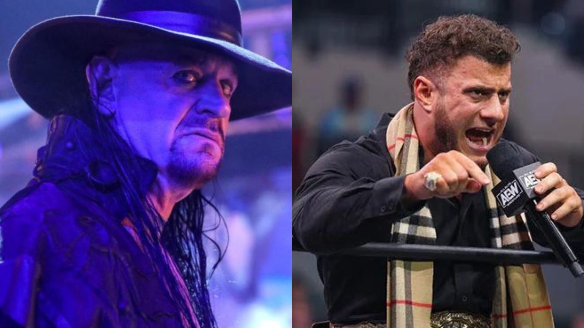 The Undertaker (left); MJF(right)