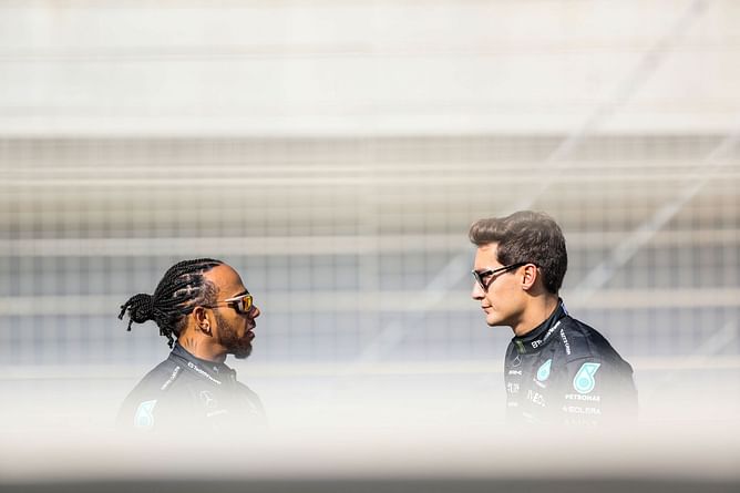 “He's obviously the greatest of all time”: George Russell names Lewis Hamilton as F1 GOAT