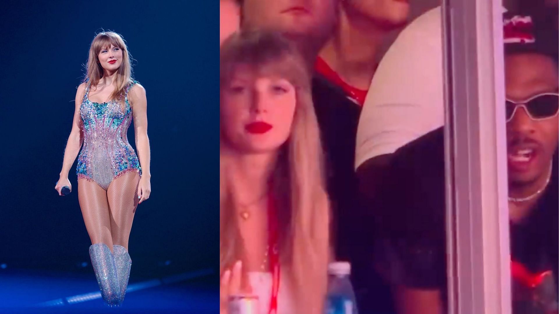 Fans on NFL journalist questioning whether man sitting beside Taylor Swift was Dennis Rodman