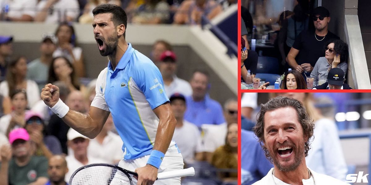 Several celebrities witnessed Novak Djokovic