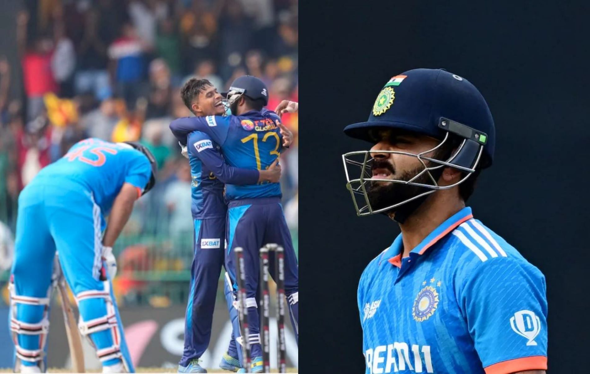Rohit Sharma and Virat Kohli fell prey to the turning ball against Sri Lanka