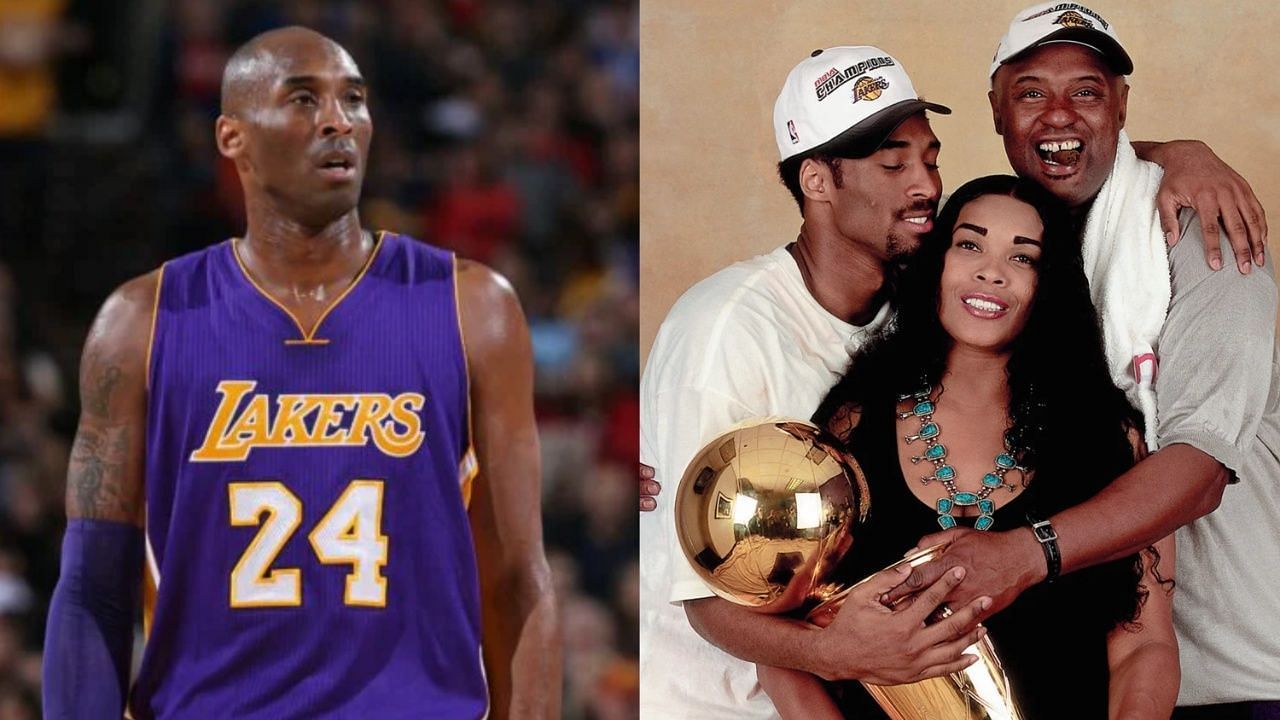 Kobe Bryant with his parents Joe and Pam Bryant. (Photos: NBA.com)