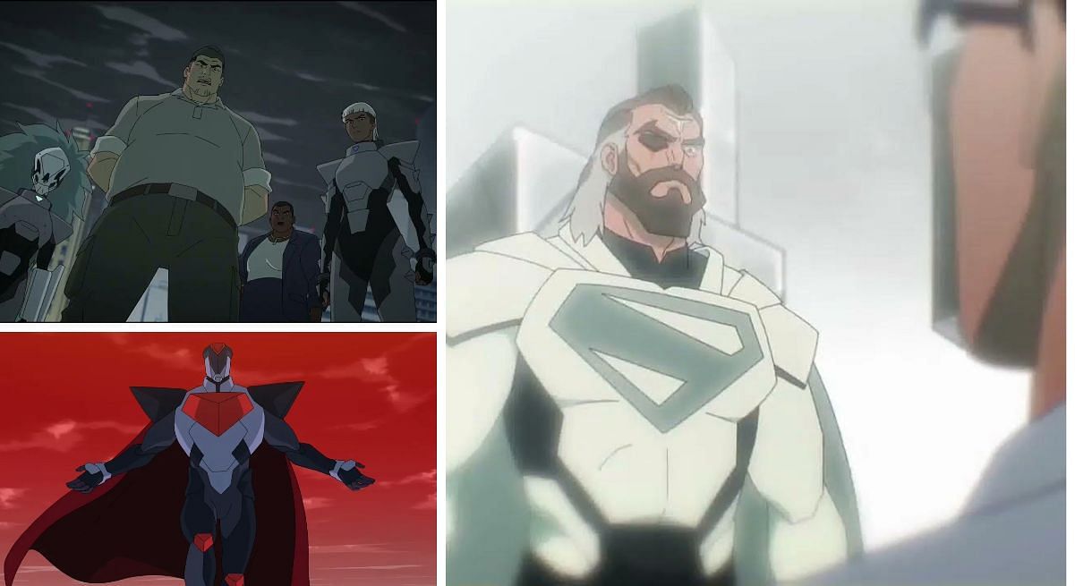 Task force X, Zodd, and Jor-El, representing plot threads (Image via Sportskeeda)