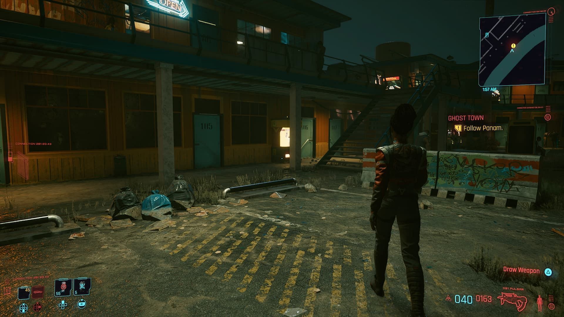 Complete the Ghost Town mission in Cyberpunk 2077 (Image via CD Projekt Red)