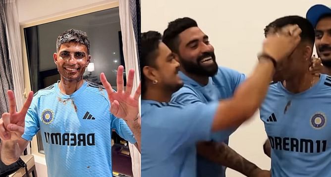Asia Cup 2023 : 'आँख दिखाता है.....', भारतीय खिलाड़ियों ने जमकर मनाया शुभमन गिल का जन्मदिन