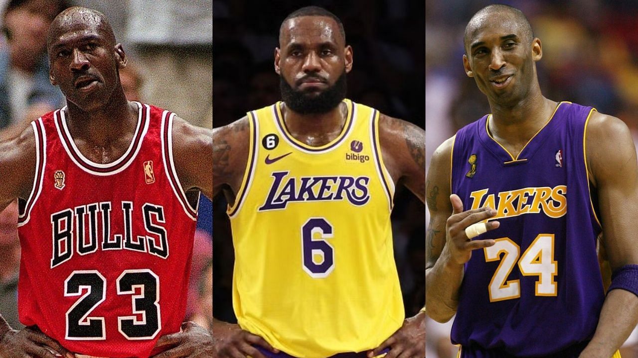 Michael Jordan, LeBron James and Kobe Bryant. 