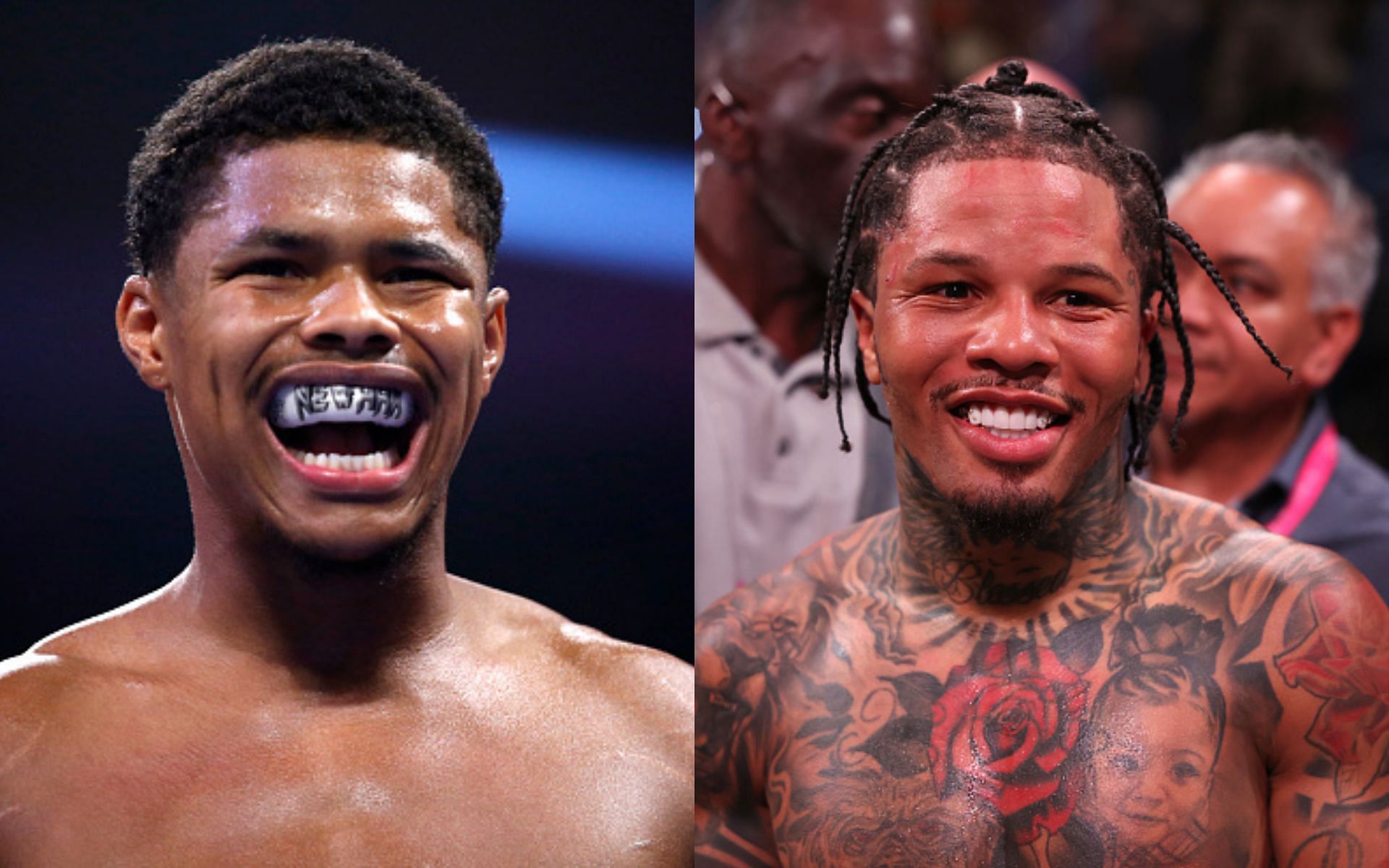 Shakur Stevenson (left); Gervonta Davis (right)