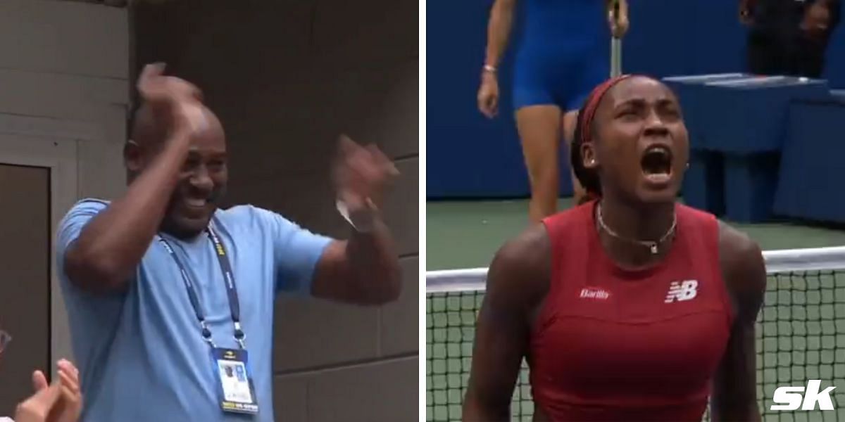 Coco Gauff defeated Caroline Wozniacki in the fourth round of the 2023 US Open