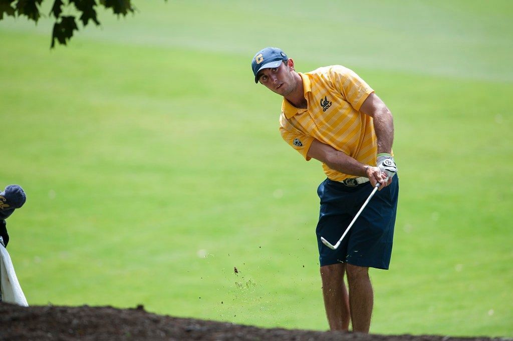 Max Homa at the University of California during the Division I Men&rsquo;s Golf Championship 2013 (Image via Jason Parkhurst/NCAA Photos via Getty Images)