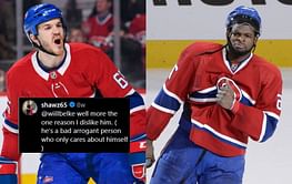Former Canadiens center Andrew Shaw belittles P.K. Subban on social media