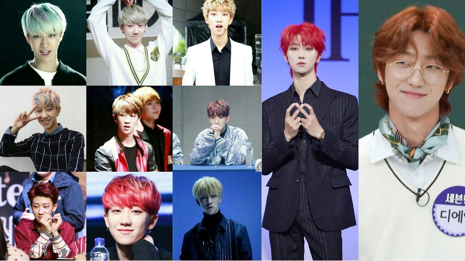 The8&#039;s various hair colors (Images via Pinterest, AminoApps and SPOTV)