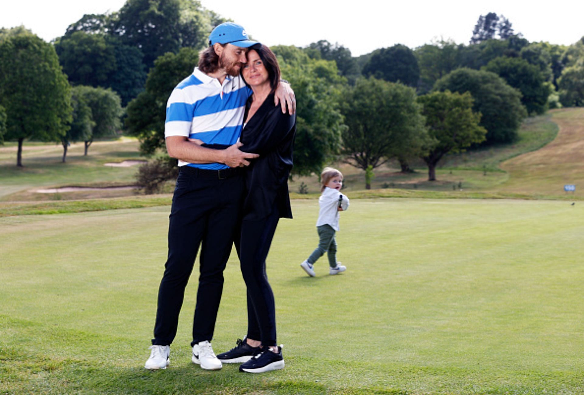 Tommy Fleetwood and his wife Clare (Image via Getty),