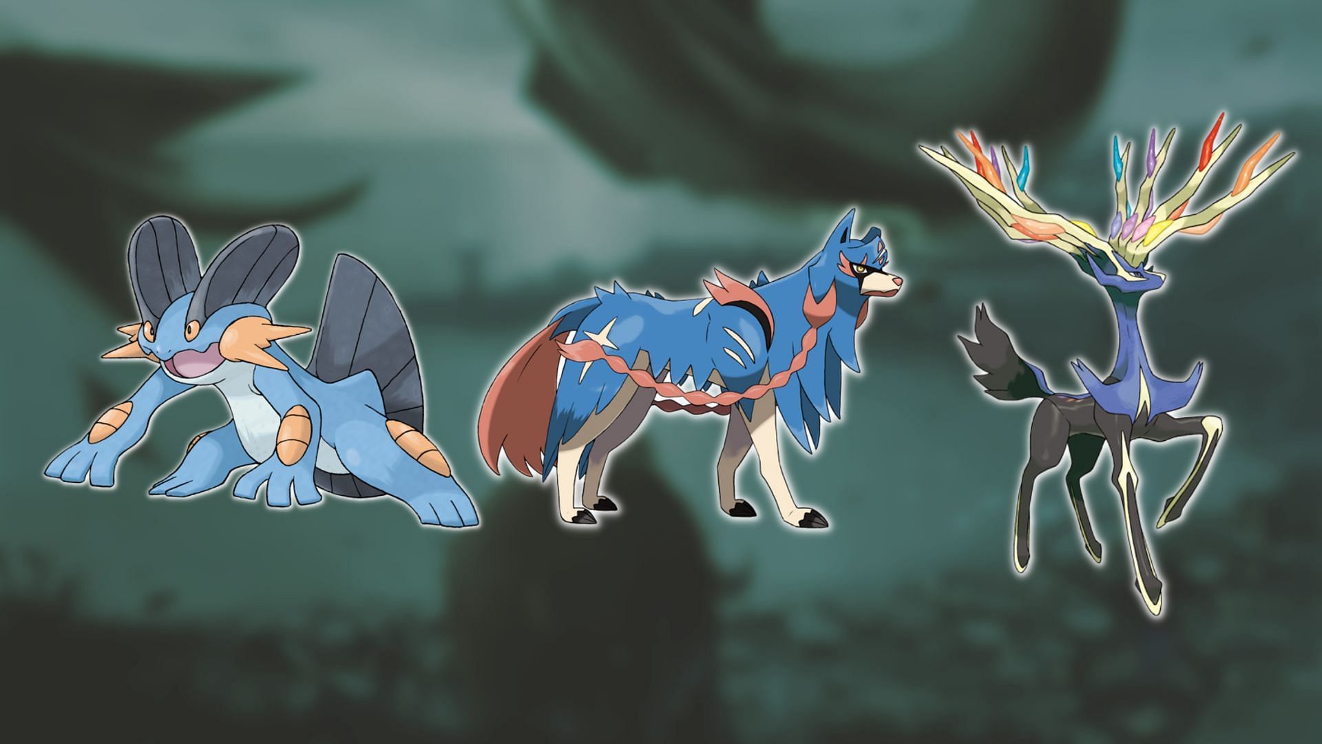 Best Swampert Master League team (Image via Sportskeeda/The Pokemon Company)