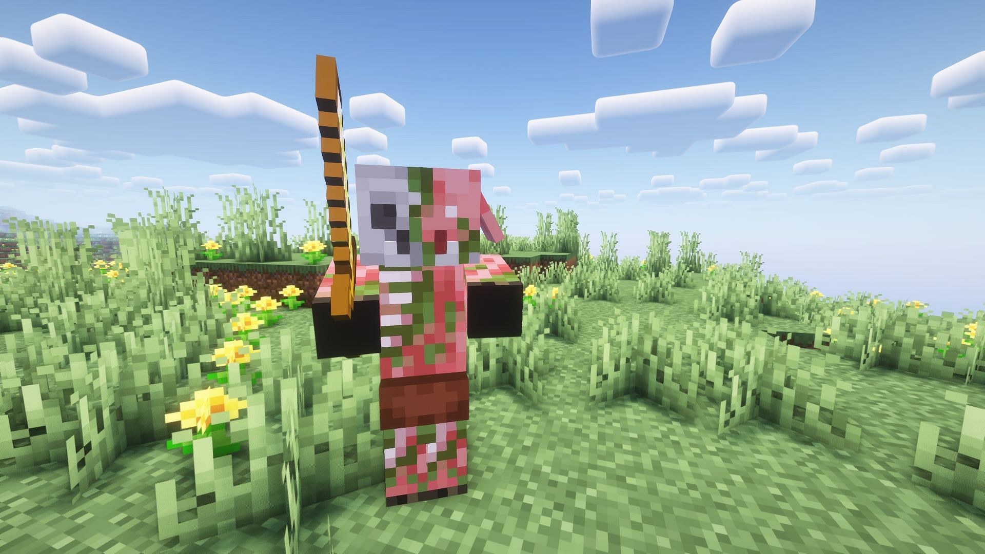 A Minecraft Redditor spots a zombified piglin right after they create a new world (Image via Mojang)