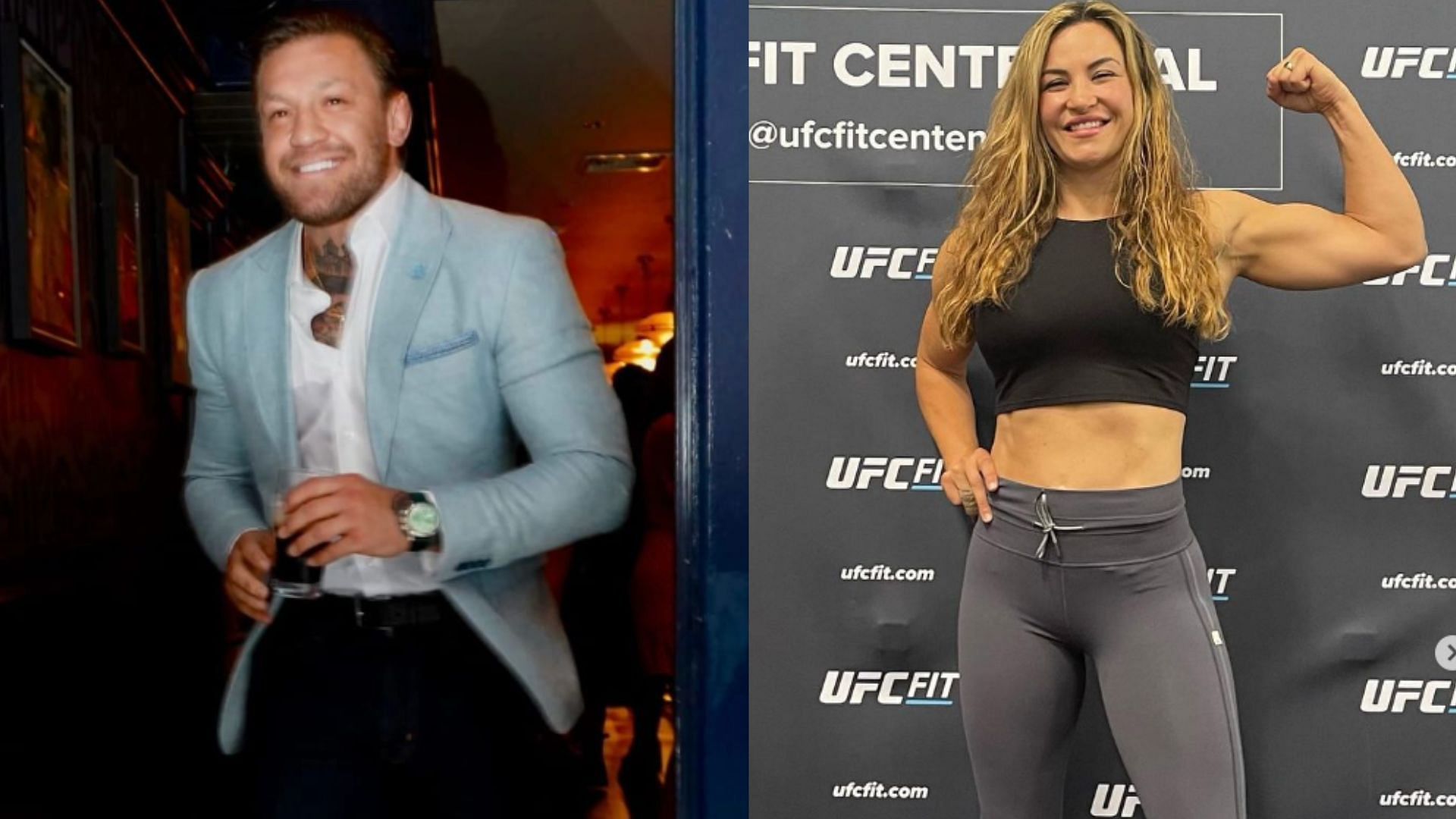 Conor McGregor (left), Miesha Tate (right) [Images courtesy of @thenotoriousmma &amp; @mieshatate on Instagram]