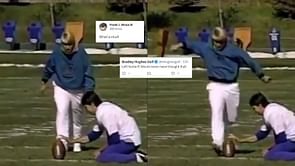 “What a stud!” – Fans laud throwback video of a young John Daly drilling 50-yard field goals at Denver Broncos practice in 1992