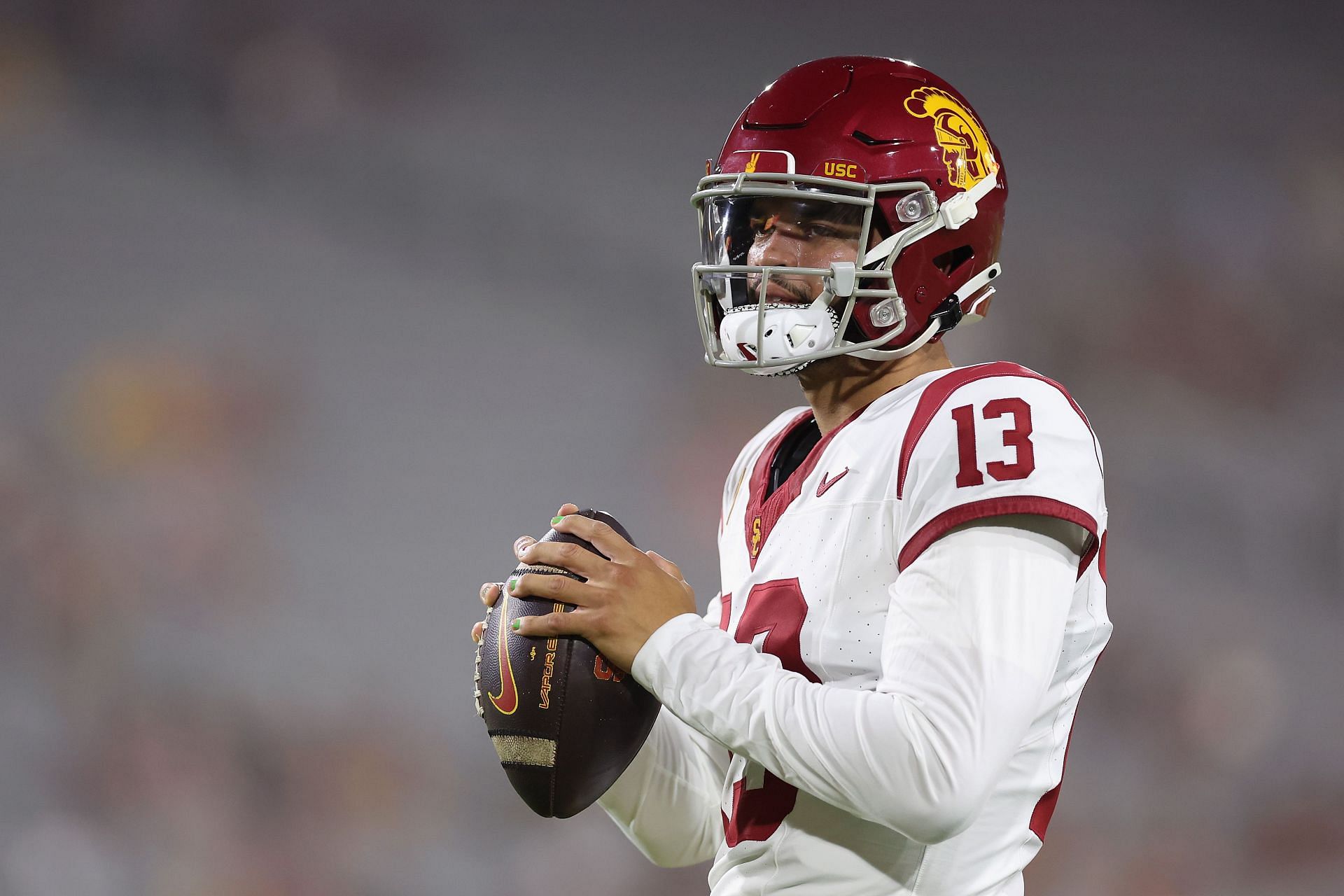 USC QB Caleb Williams scouts Colorado, Shedeur Sanders 